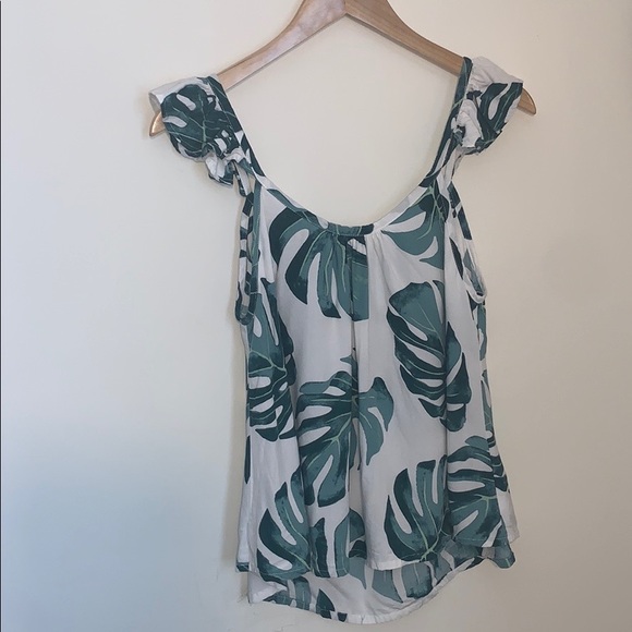 Piyama Tops - Leaf Print Tank